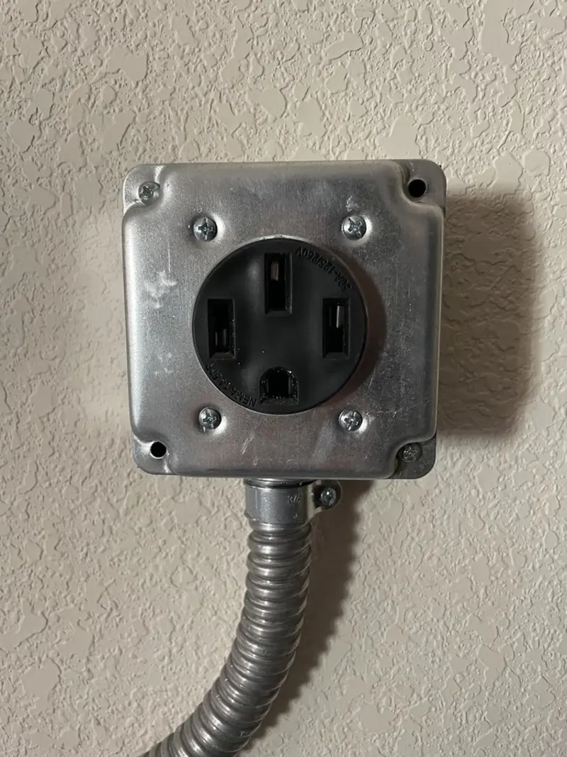 NEMA 14-50 outlet installed for Smart Home Electrical in Smiths Station